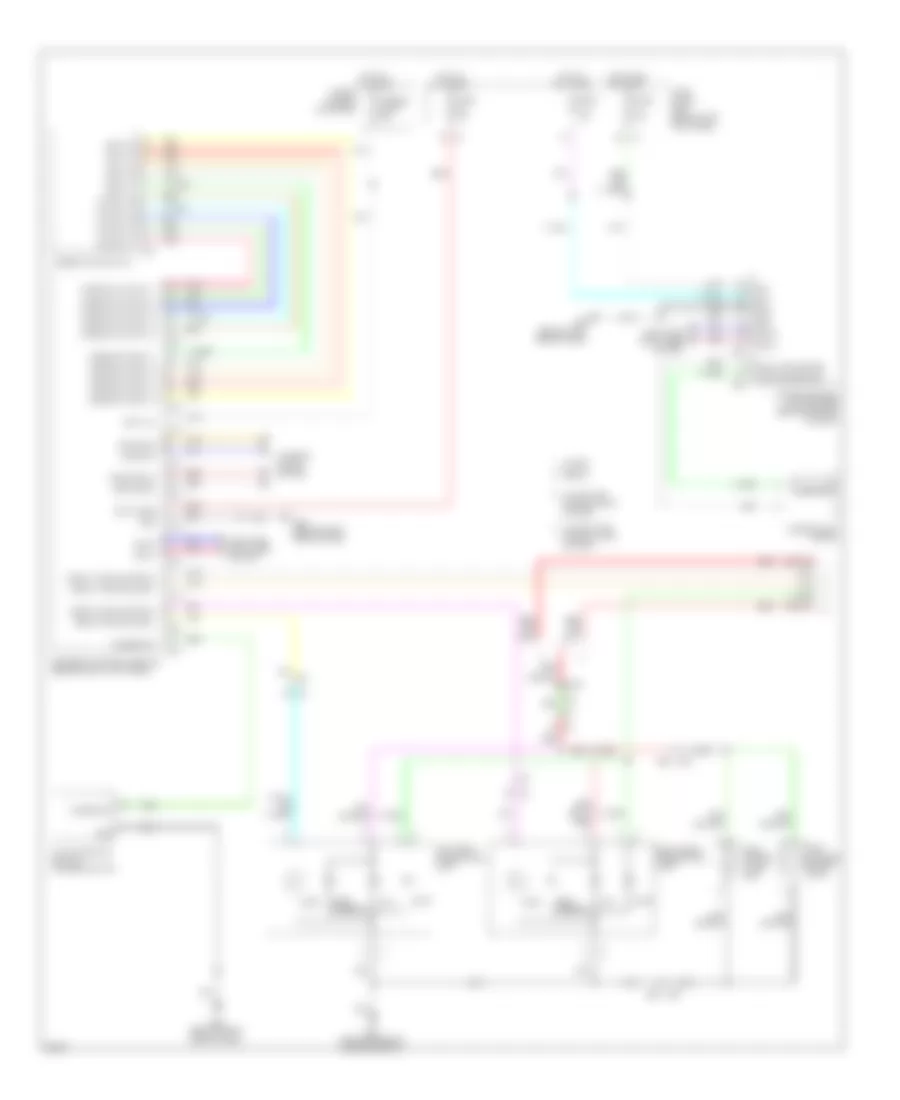 Exterior Lamps Wiring Diagram, Sedan (1 of 3) for Infiniti G37 Journey 2011