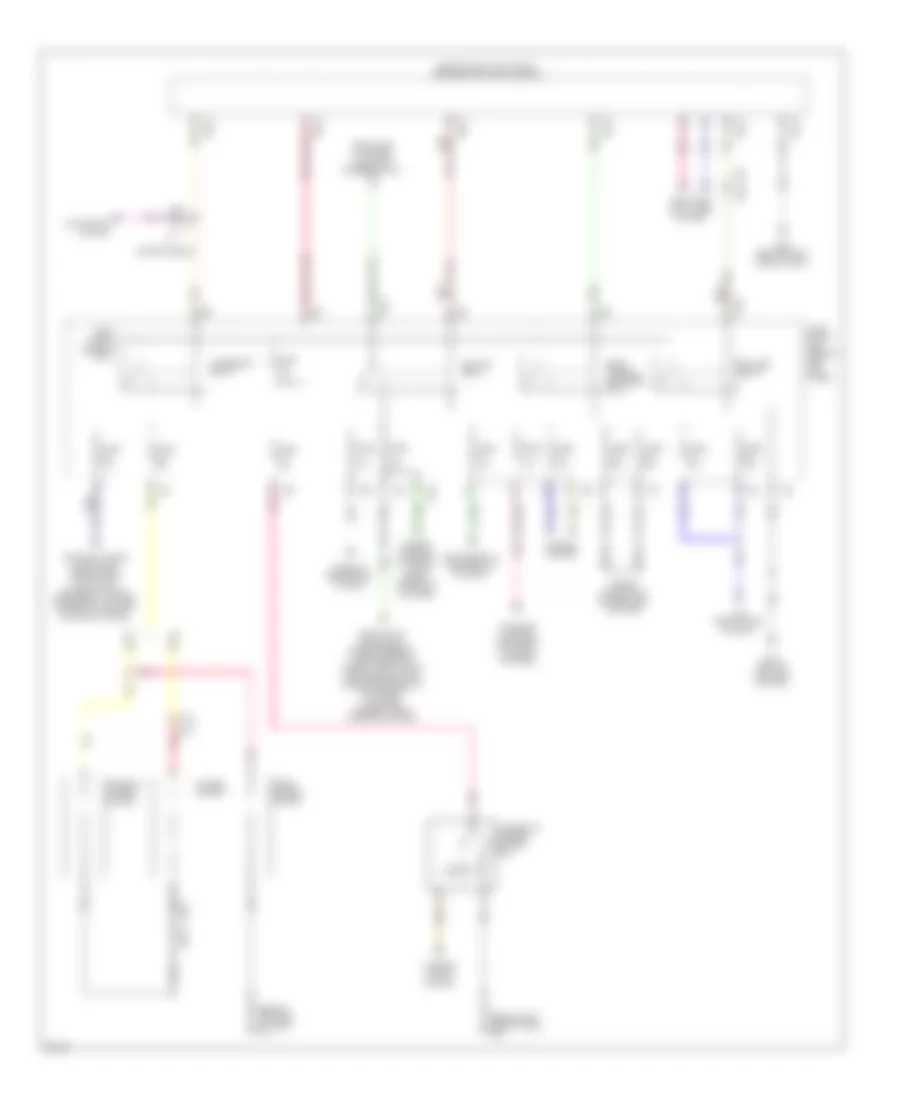 Power Distribution Wiring Diagram 2 of 3 for Infiniti G37 Journey 2011