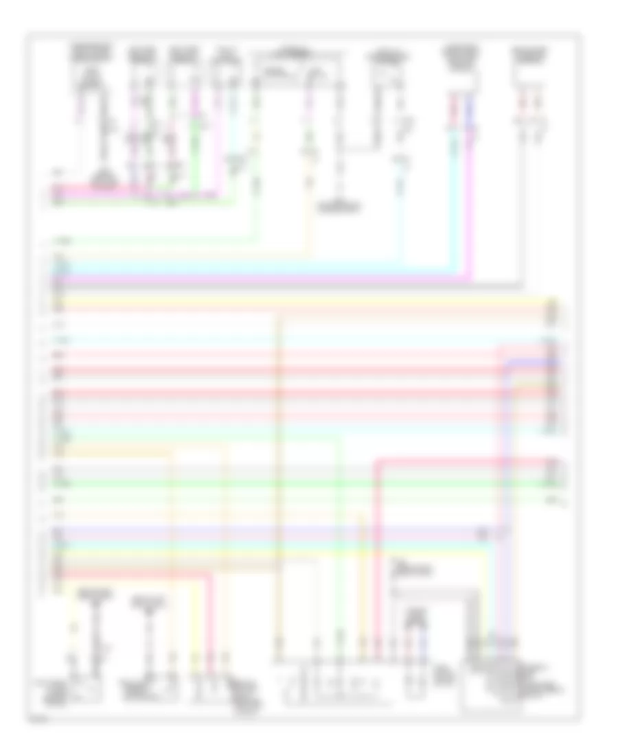 Power Door Locks Wiring Diagram, Sedan (2 of 4) for Infiniti G37 Journey 2011