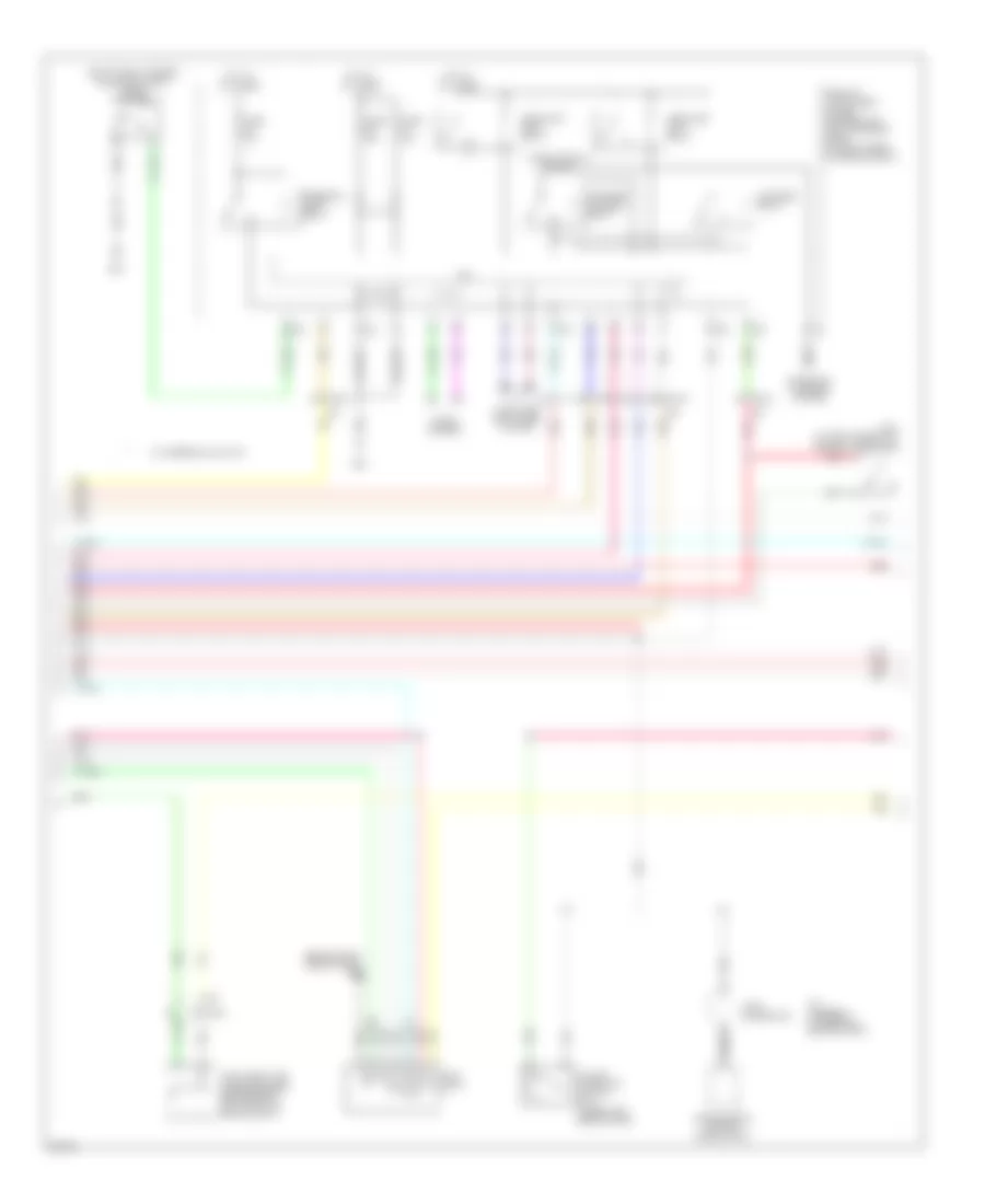 Power Door Locks Wiring Diagram, Sedan (3 of 4) for Infiniti G37 Journey 2011