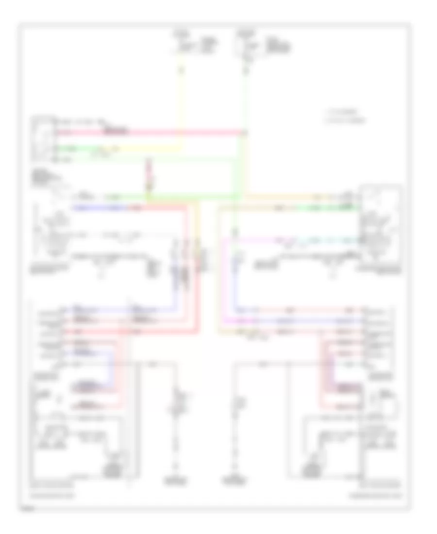 Heated Seats Wiring Diagram Sedan for Infiniti G37 Journey 2011