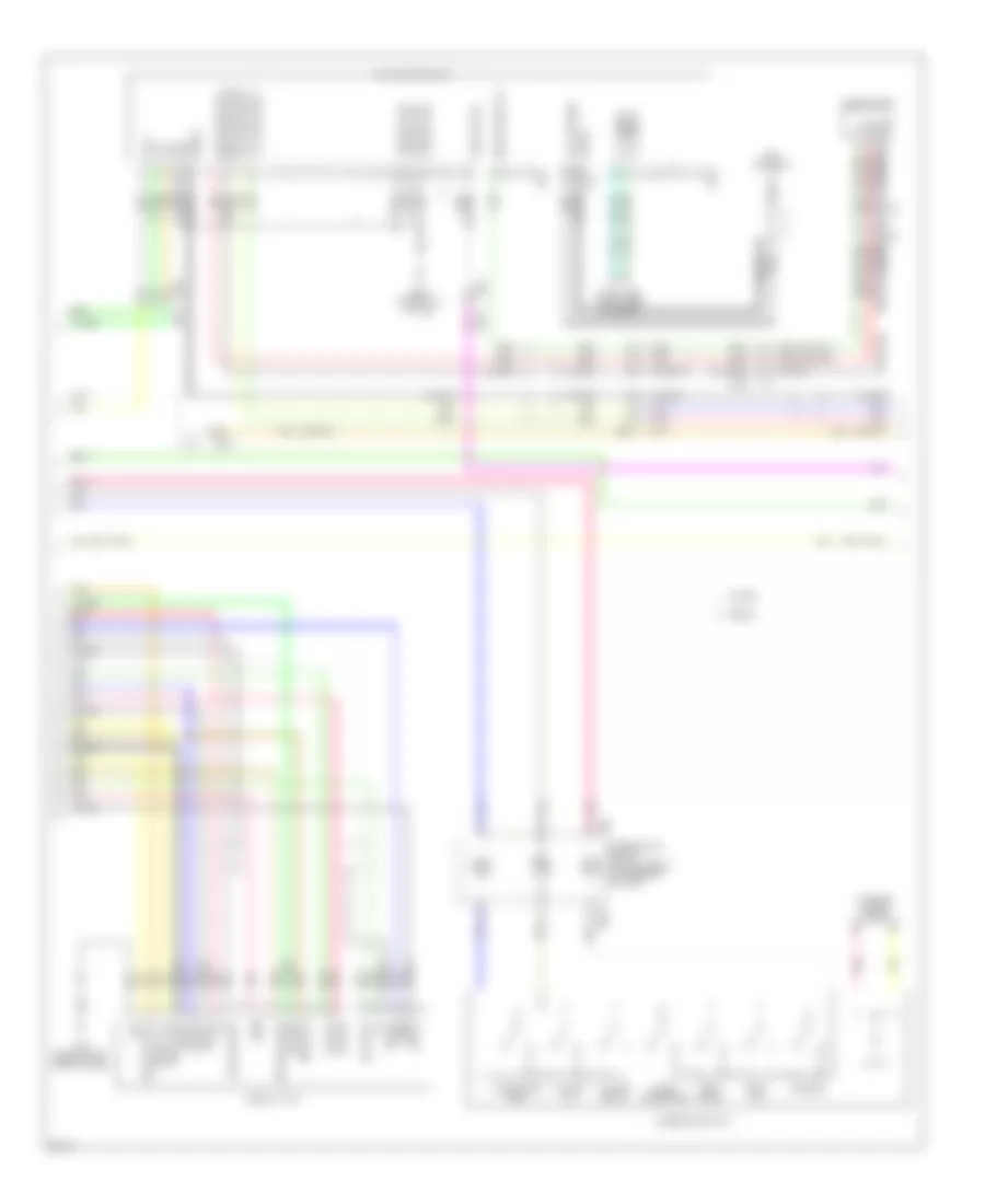 Base Radio Wiring Diagram Except Convertible with Rear View Camera 2 of 3 for Infiniti G37 Journey 2011