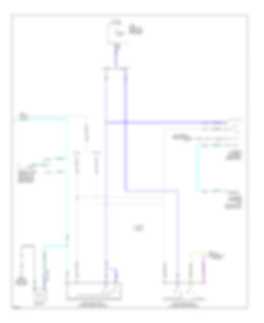 Exterior Lamps Wiring Diagram, Sedan (3 of 3) for Infiniti G37 Sport 2011