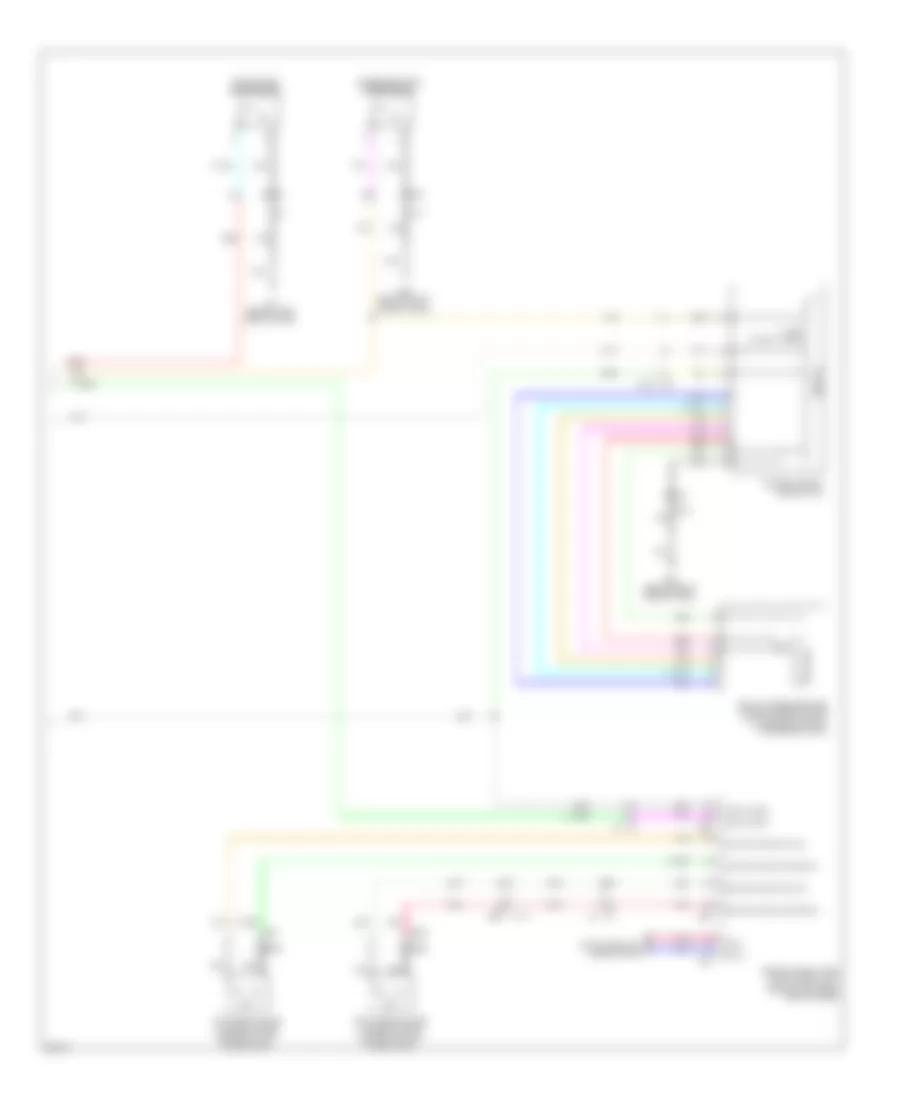 Power Windows Wiring Diagram, Convertible (2 of 2) for Infiniti G37 Sport 2011