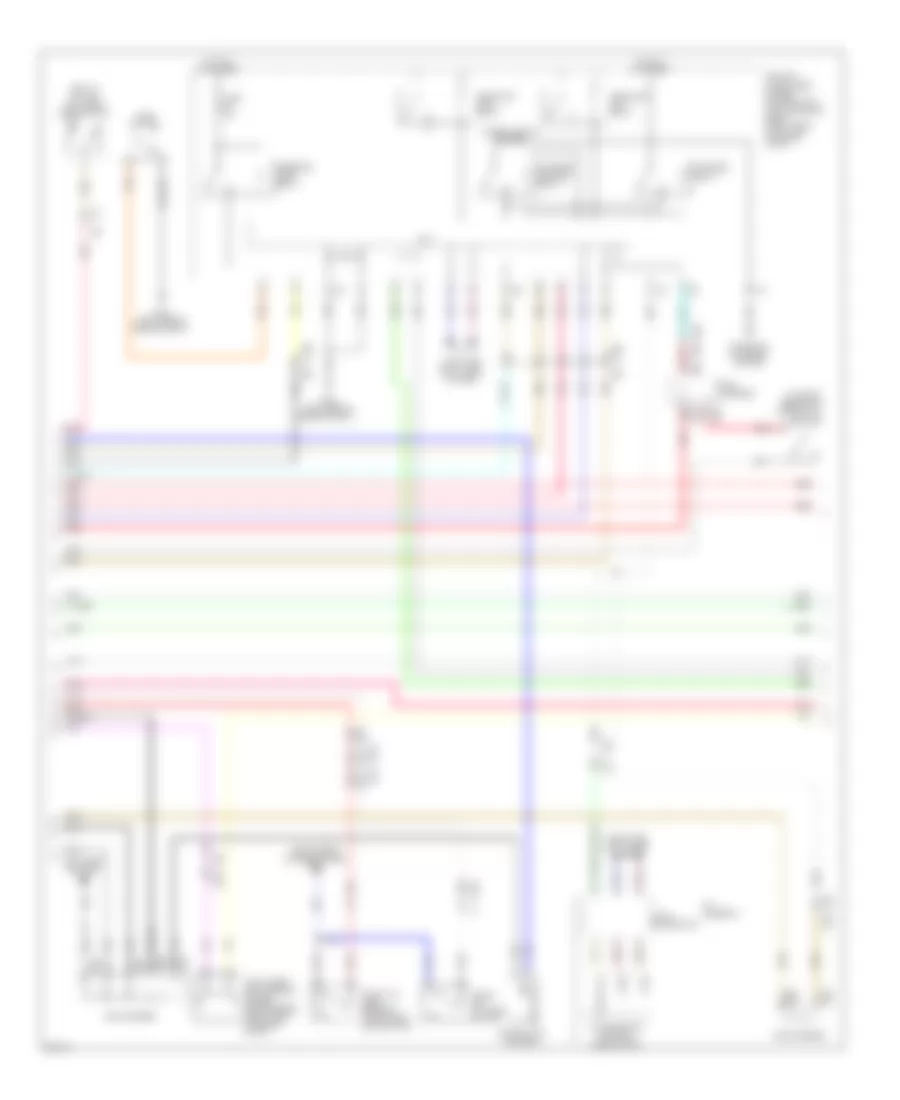 Power Door Locks Wiring Diagram (3 of 4) for Infiniti M37 2011