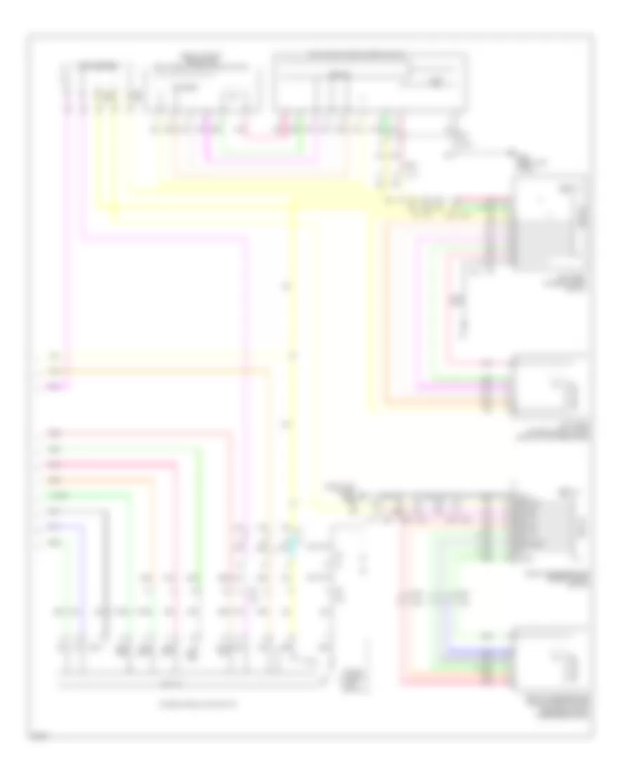 Power Windows Wiring Diagram (2 of 2) for Infiniti M37 2011