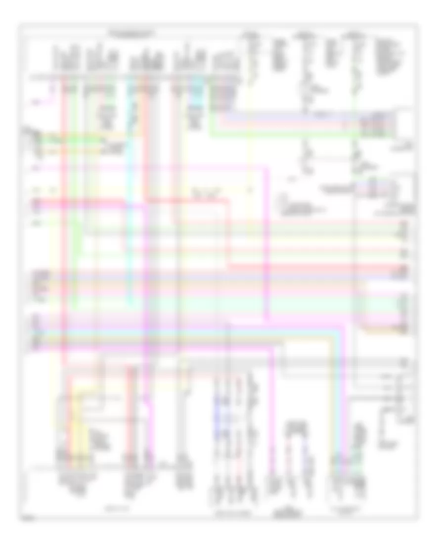 Radio Wiring Diagram, with Navigation (2 of 4) for Infiniti M37 2011