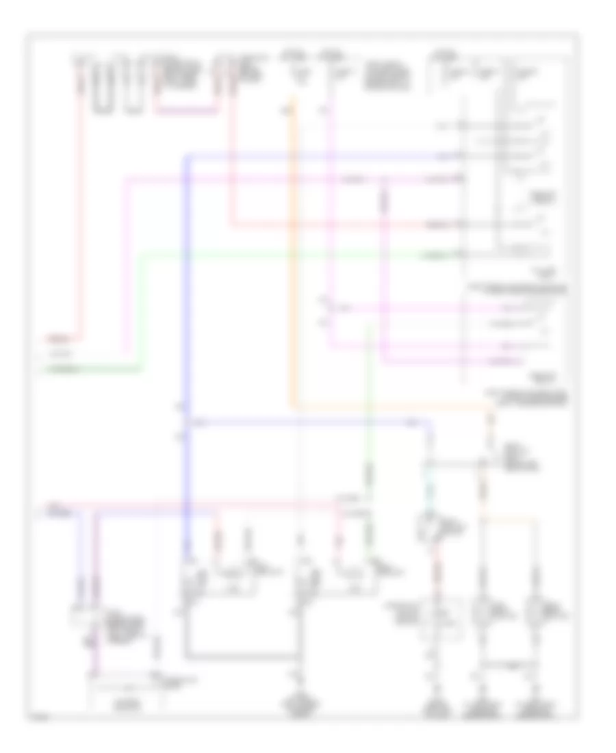 Headlights Wiring Diagram, without DRL (2 of 2) for Infiniti M45 2004