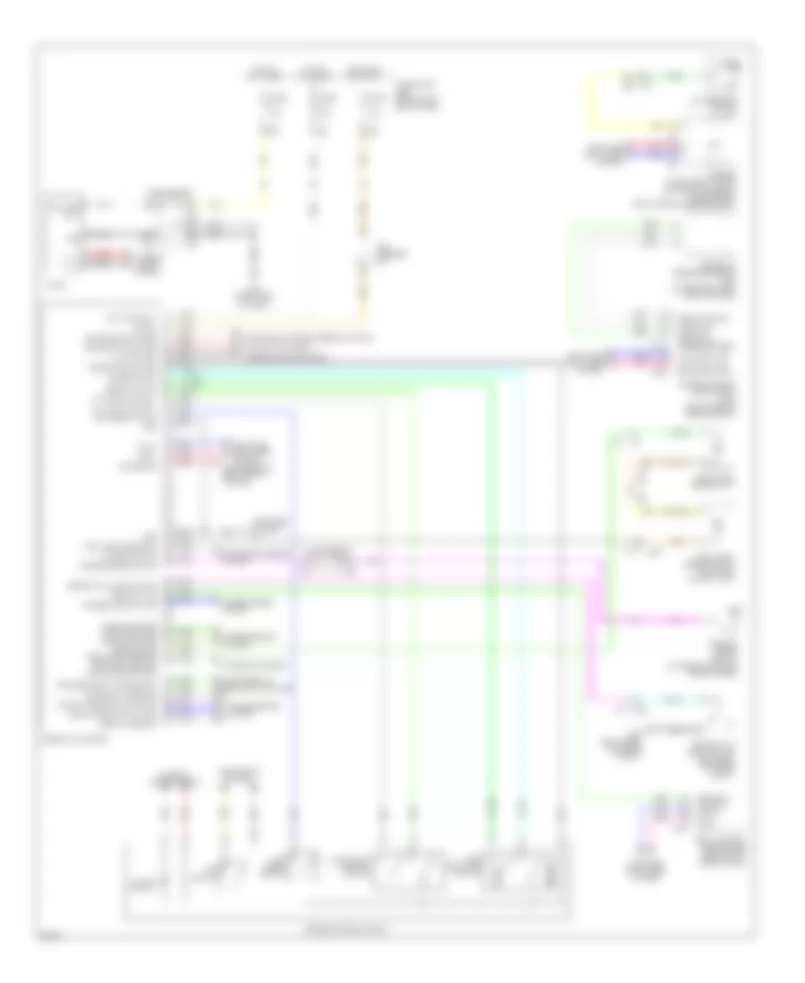 Instrument Cluster Wiring Diagram for Infiniti M37 Sport 2011