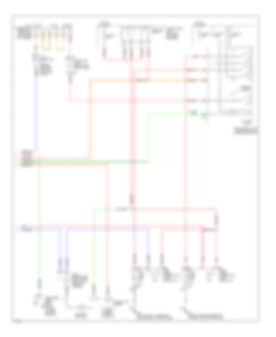 Headlamps Wiring Diagram, without DRL (2 of 2) for Infiniti Q45 2004