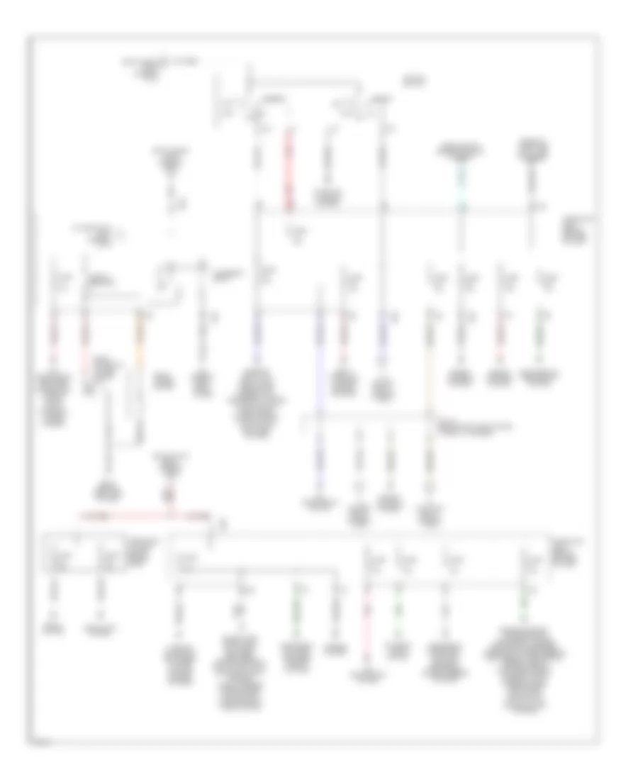 Power Distribution Wiring Diagram (2 of 3) for Infiniti Q45 2004