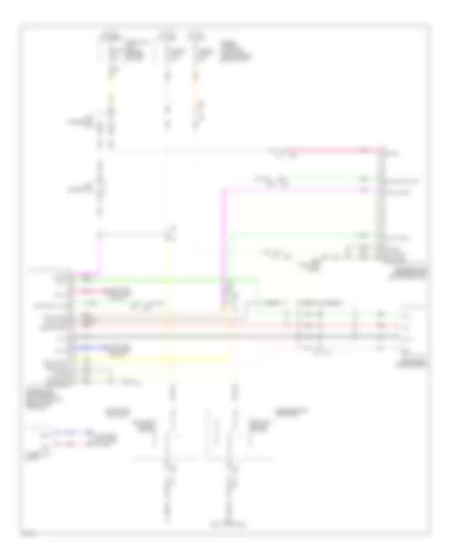 Passive Restraints Wiring Diagram for Infiniti M37 x 2011