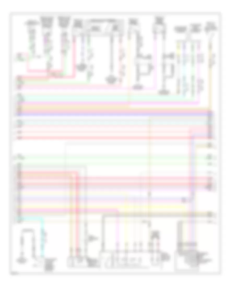Power Door Locks Wiring Diagram (2 of 4) for Infiniti M37 x 2011