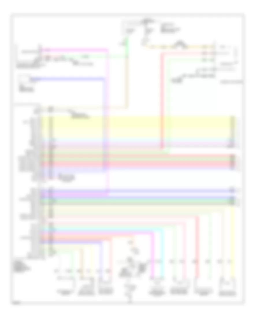 Supplemental Restraints Wiring Diagram 1 of 2 for Infiniti M37 x 2011