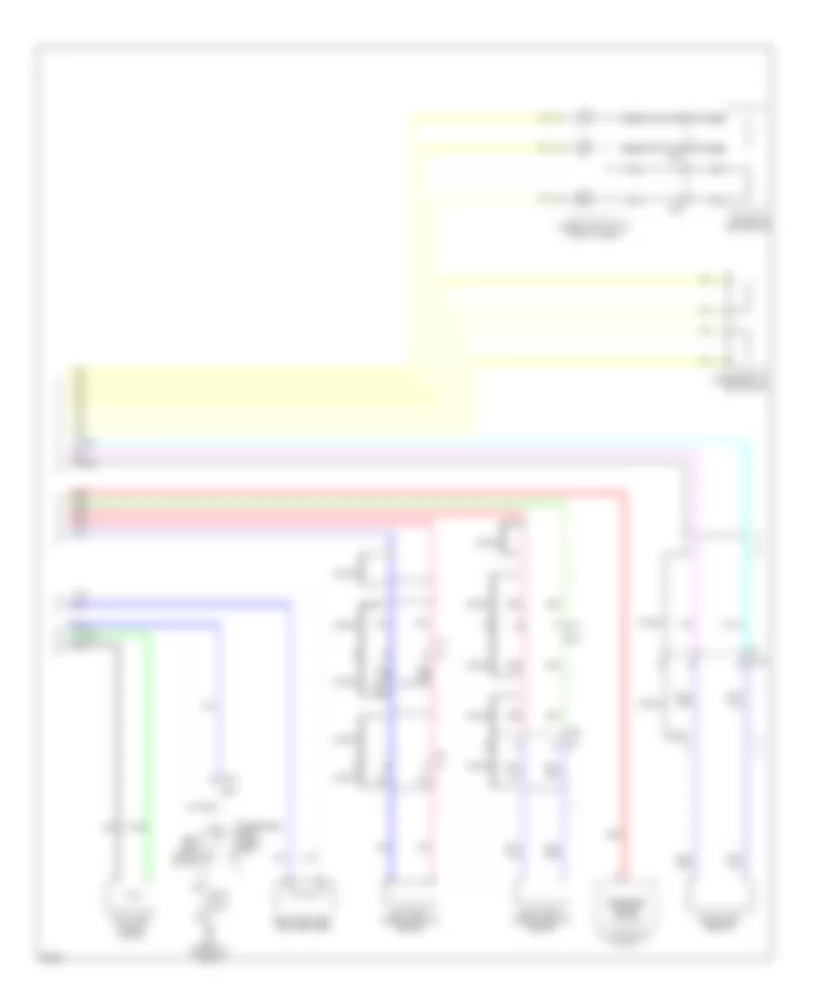Supplemental Restraints Wiring Diagram 2 of 2 for Infiniti M37 x 2011