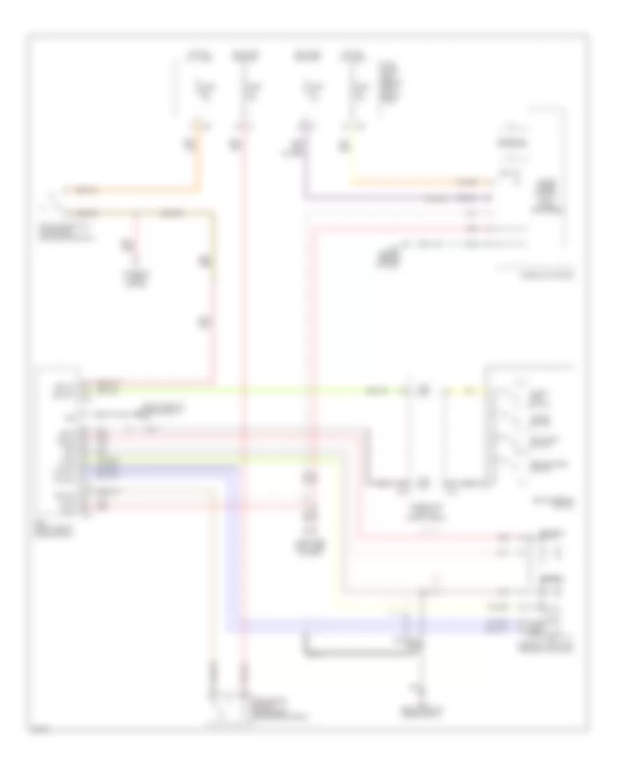 Cruise Control Wiring Diagram, without ICC for Infiniti QX56 2004