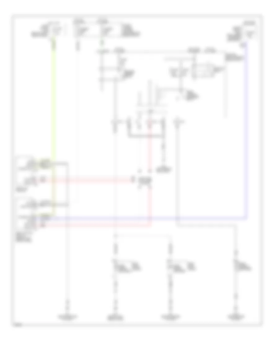 Defoggers Wiring Diagram for Infiniti QX56 2004