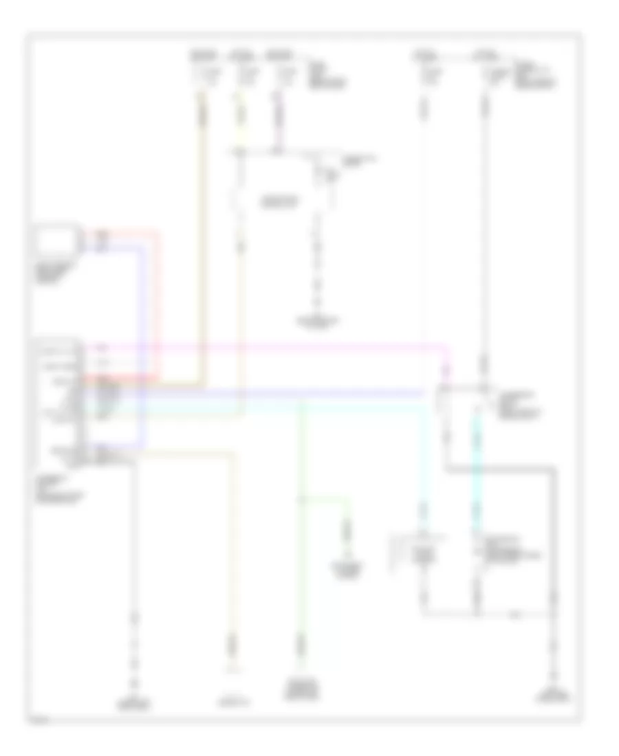 Electronic Suspension Wiring Diagram for Infiniti QX56 2004