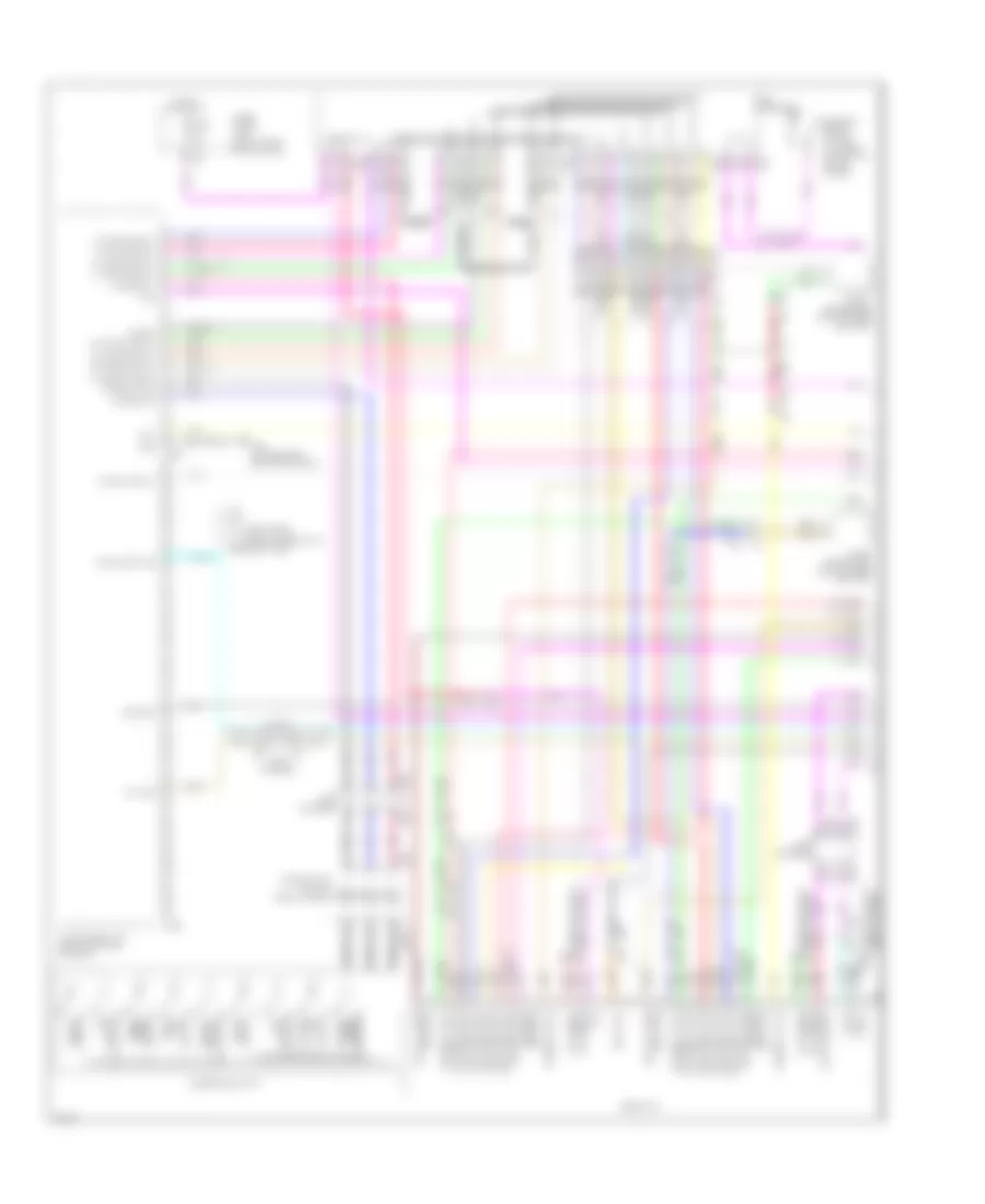 Radio Wiring Diagram with Navigation 1 of 4 for Infiniti M56 2011
