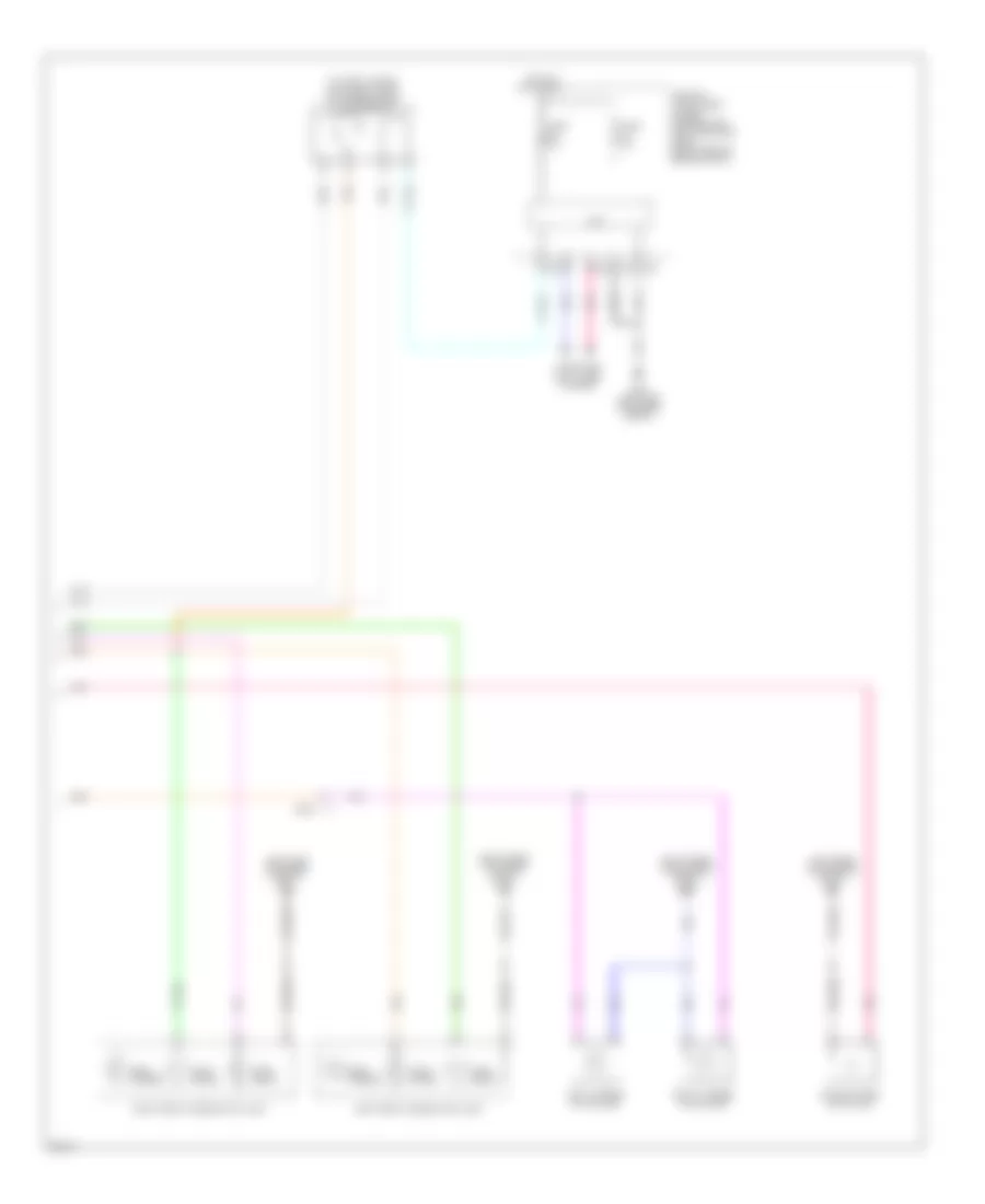 Exterior Lamps Wiring Diagram 2 of 2 for Infiniti M56 Sport 2011