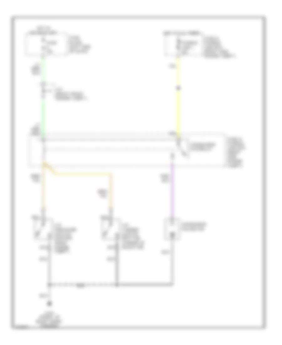 Cooling Fan Wiring Diagram for Infiniti Q45 1990