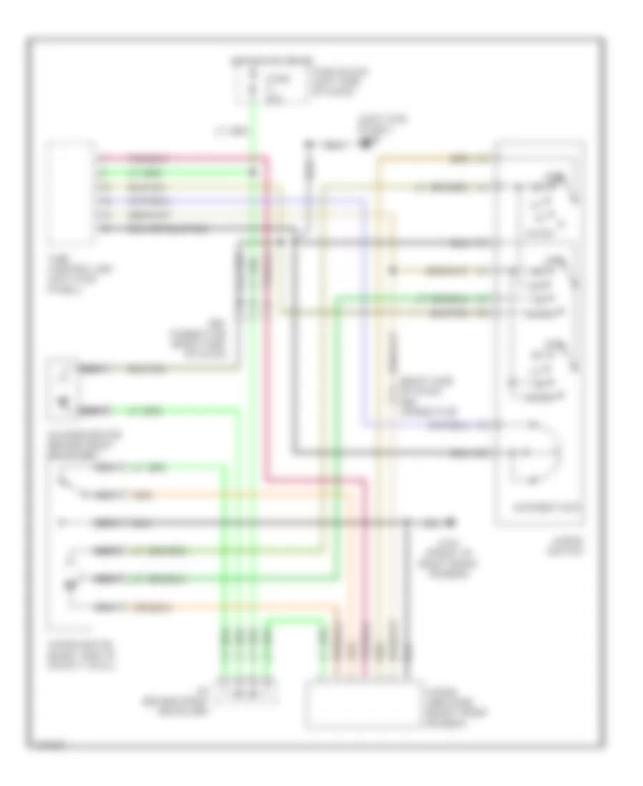 Wiper Washer Wiring Diagram for Infiniti Q45 1990