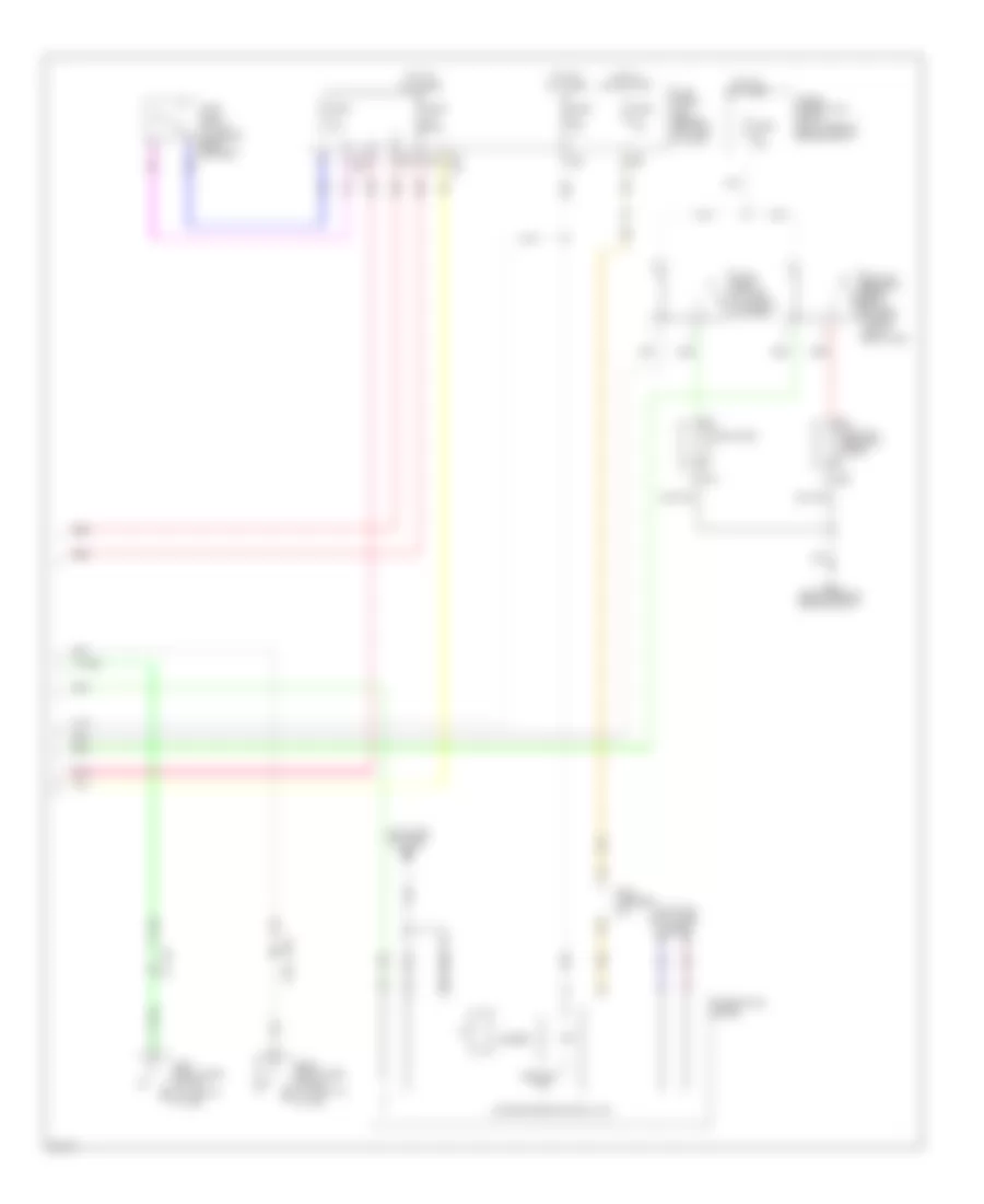 Power Door Locks Wiring Diagram (4 of 4) for Infiniti M56 x 2011