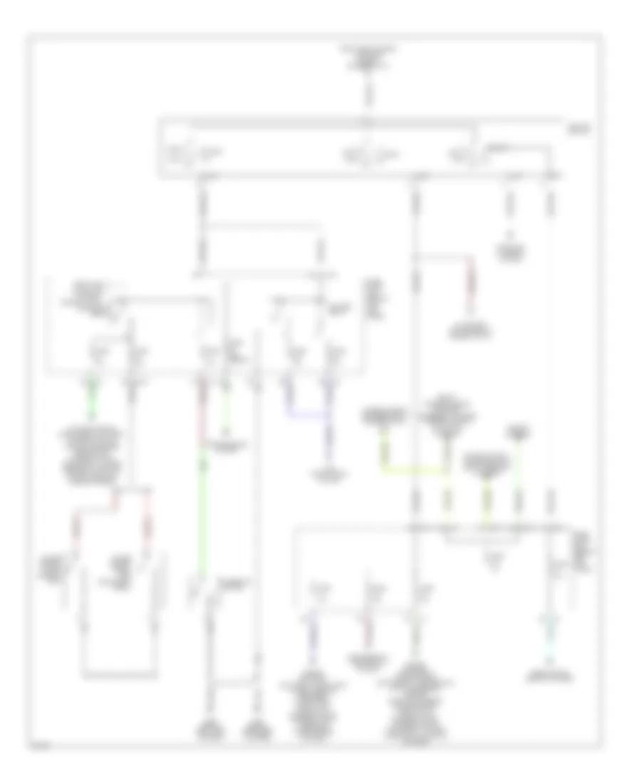 Power Distribution Wiring Diagram (2 of 3) for Infiniti G35 2005