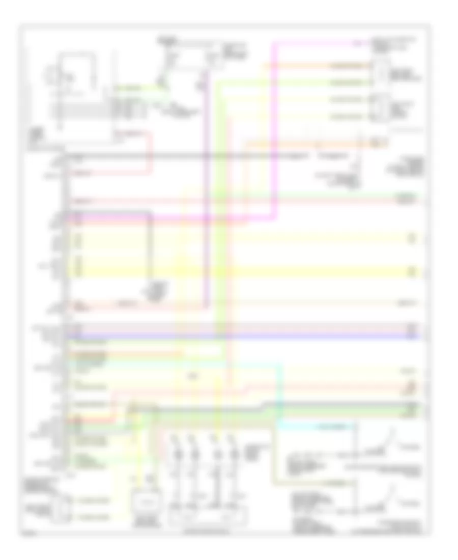 Supplemental Restraints Wiring Diagram 1 of 2 for Infiniti G35 2005