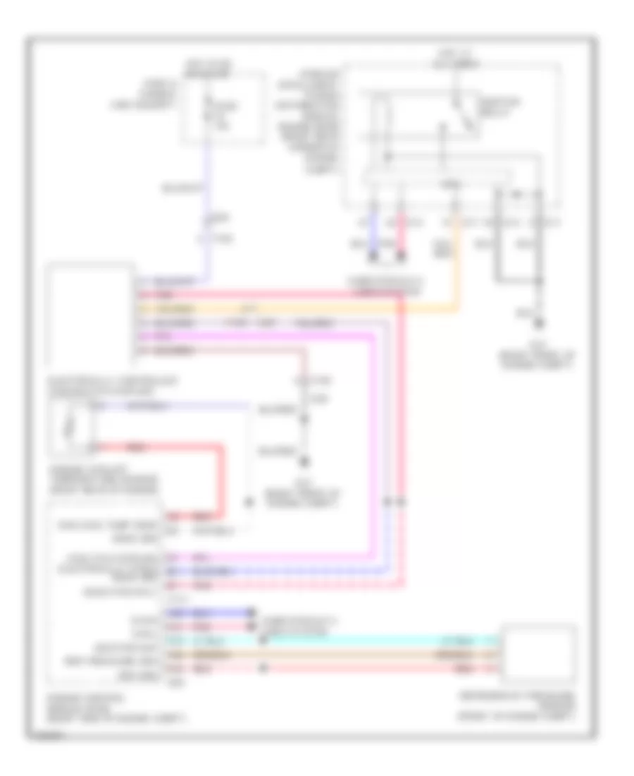 Cooling Fan Wiring Diagram for Infiniti QX56 2011