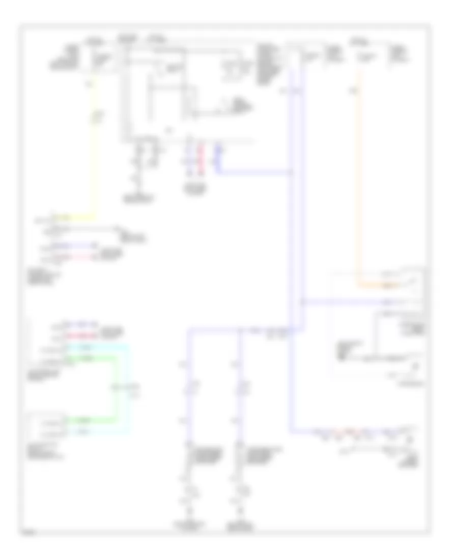 Defoggers Wiring Diagram for Infiniti QX56 2011