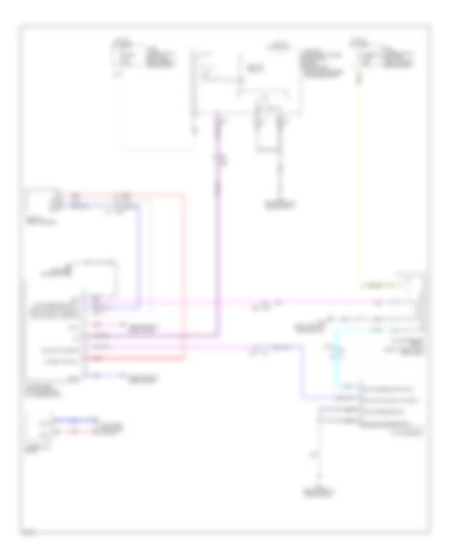 Electronic Suspension Wiring Diagram for Infiniti QX56 2011
