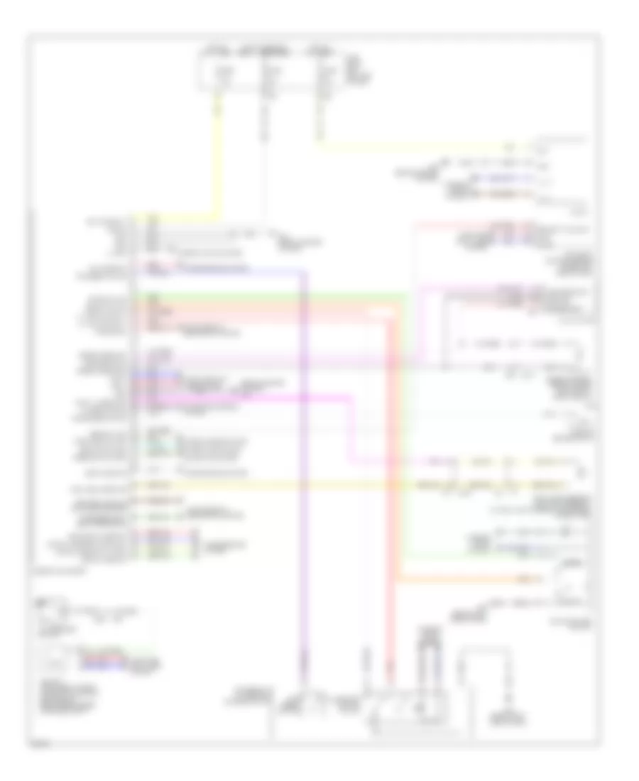 Instrument Cluster Wiring Diagram for Infiniti QX56 2011