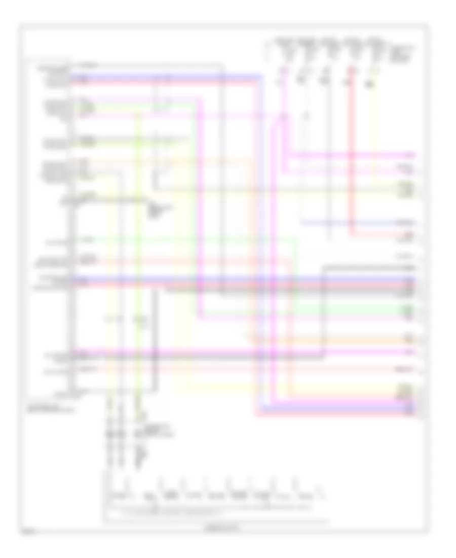 Navigation Wiring Diagram (1 of 7) for Infiniti QX56 2011