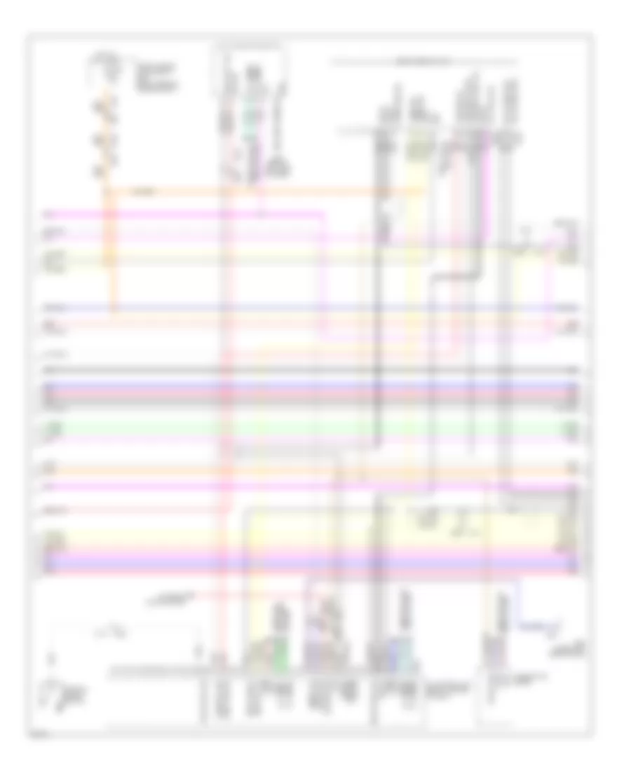 Navigation Wiring Diagram (2 of 7) for Infiniti QX56 2011