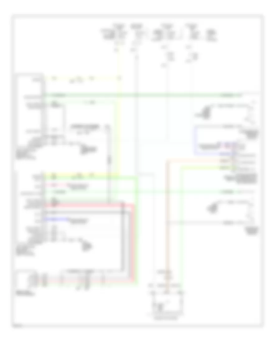 Passive Restraints Wiring Diagram for Infiniti QX56 2011