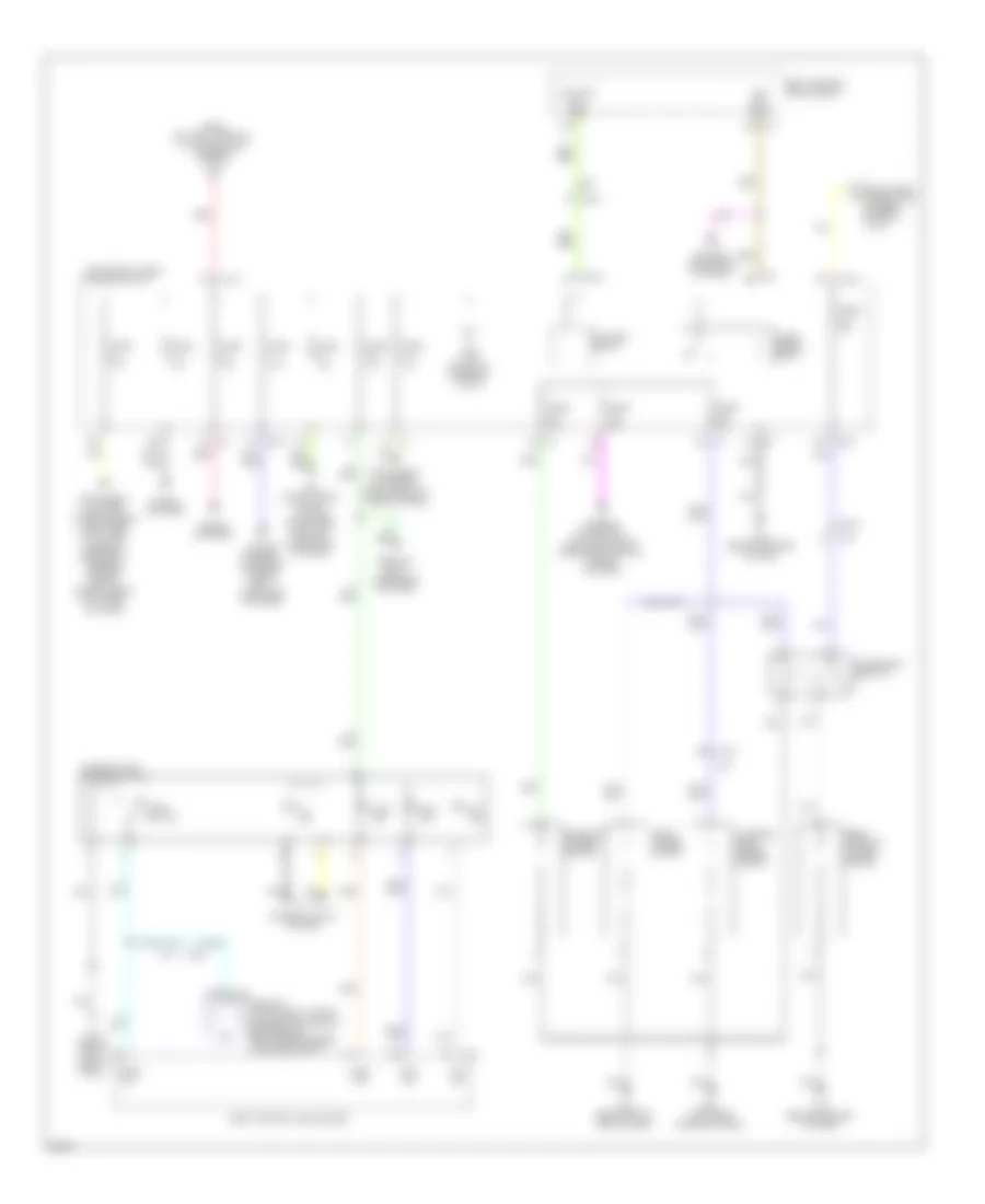 Power Distribution Wiring Diagram (2 of 3) for Infiniti QX56 2011