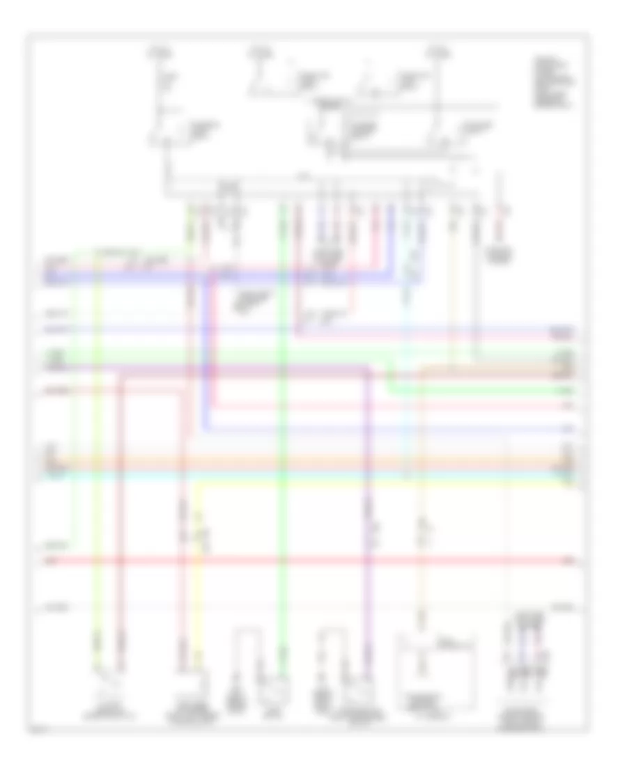 Power Door Locks Wiring Diagram (3 of 4) for Infiniti QX56 2011