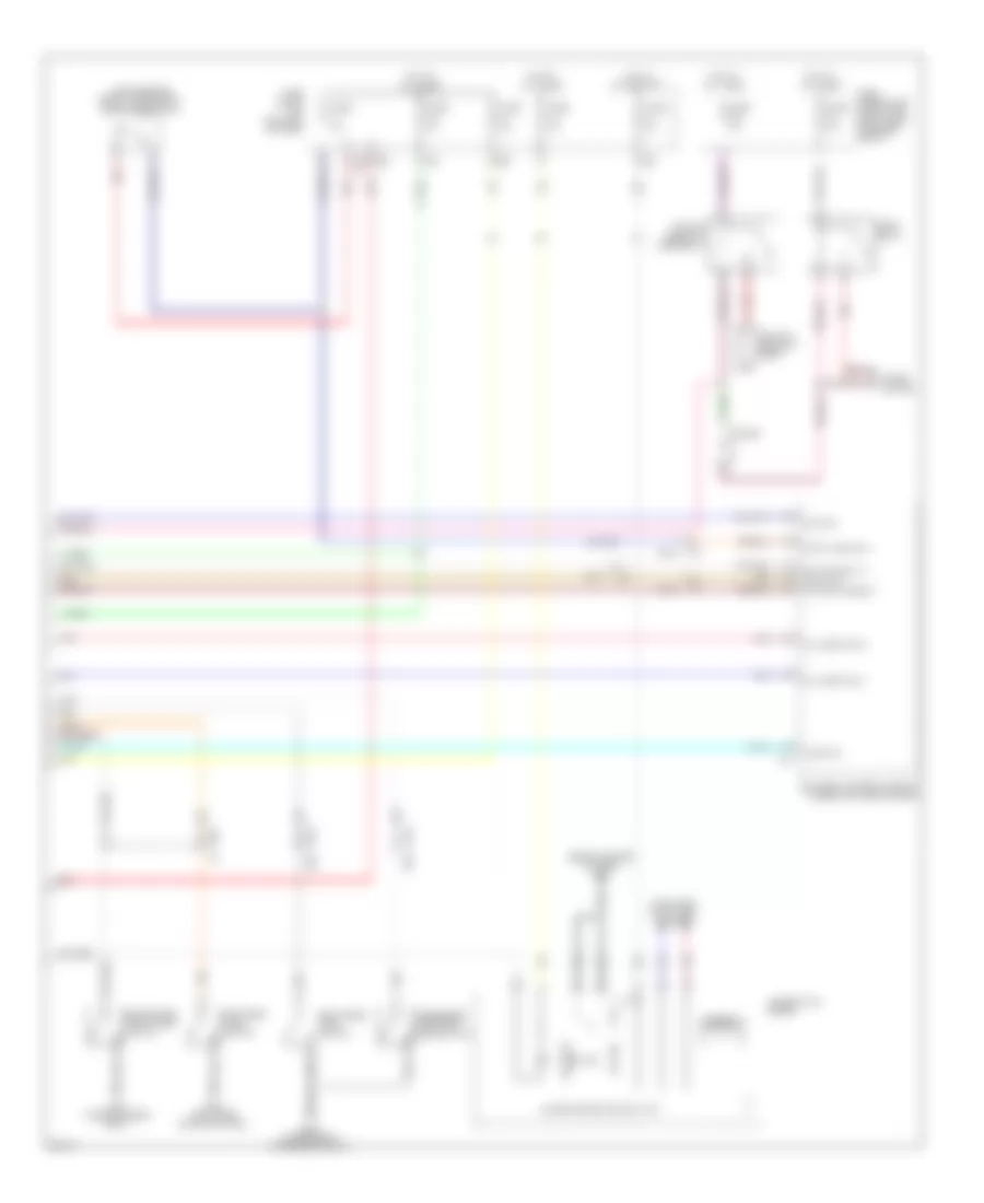 Power Door Locks Wiring Diagram 4 of 4 for Infiniti QX56 2011
