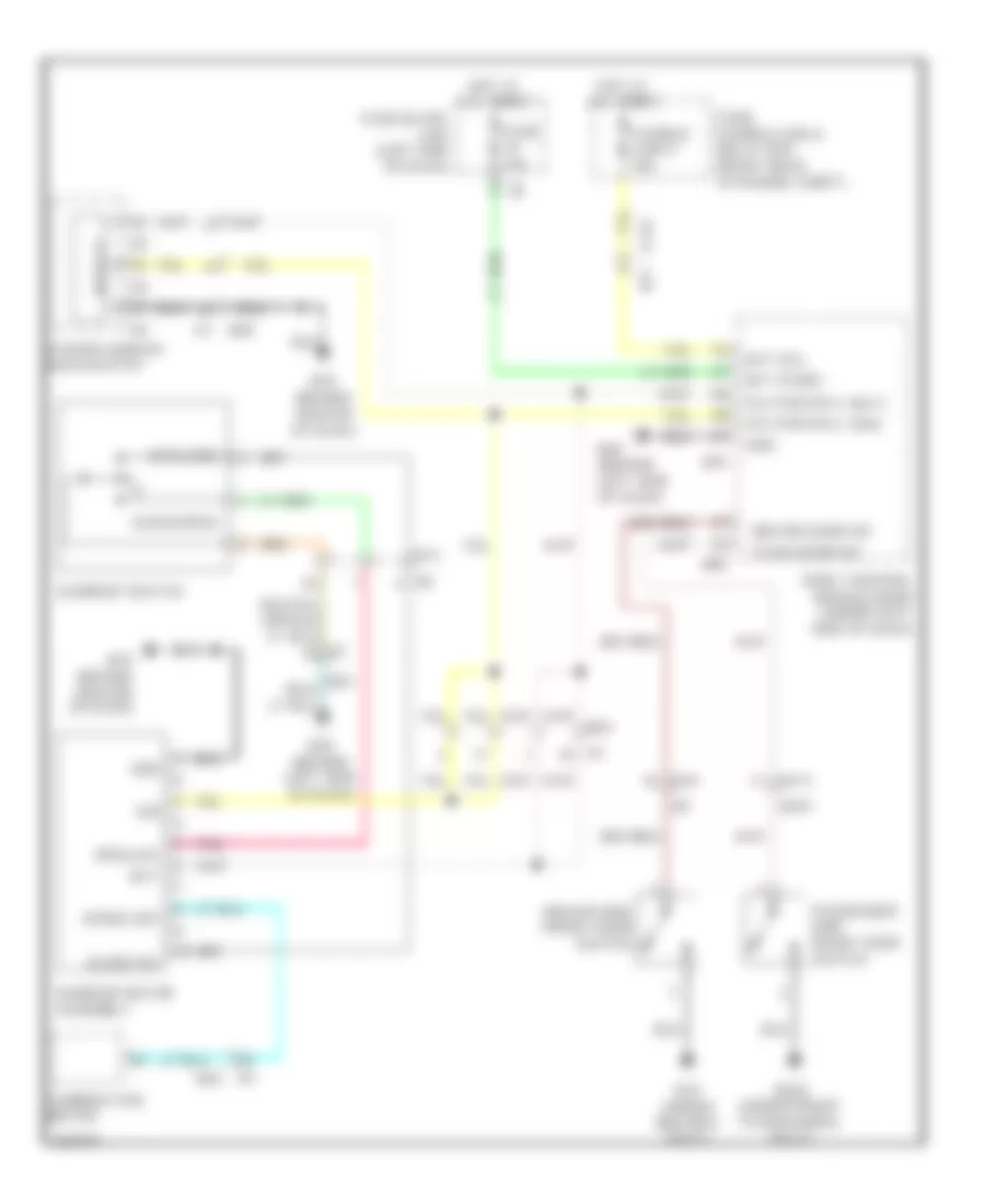 Power TopSunroof Wiring Diagram for Infiniti QX56 2011