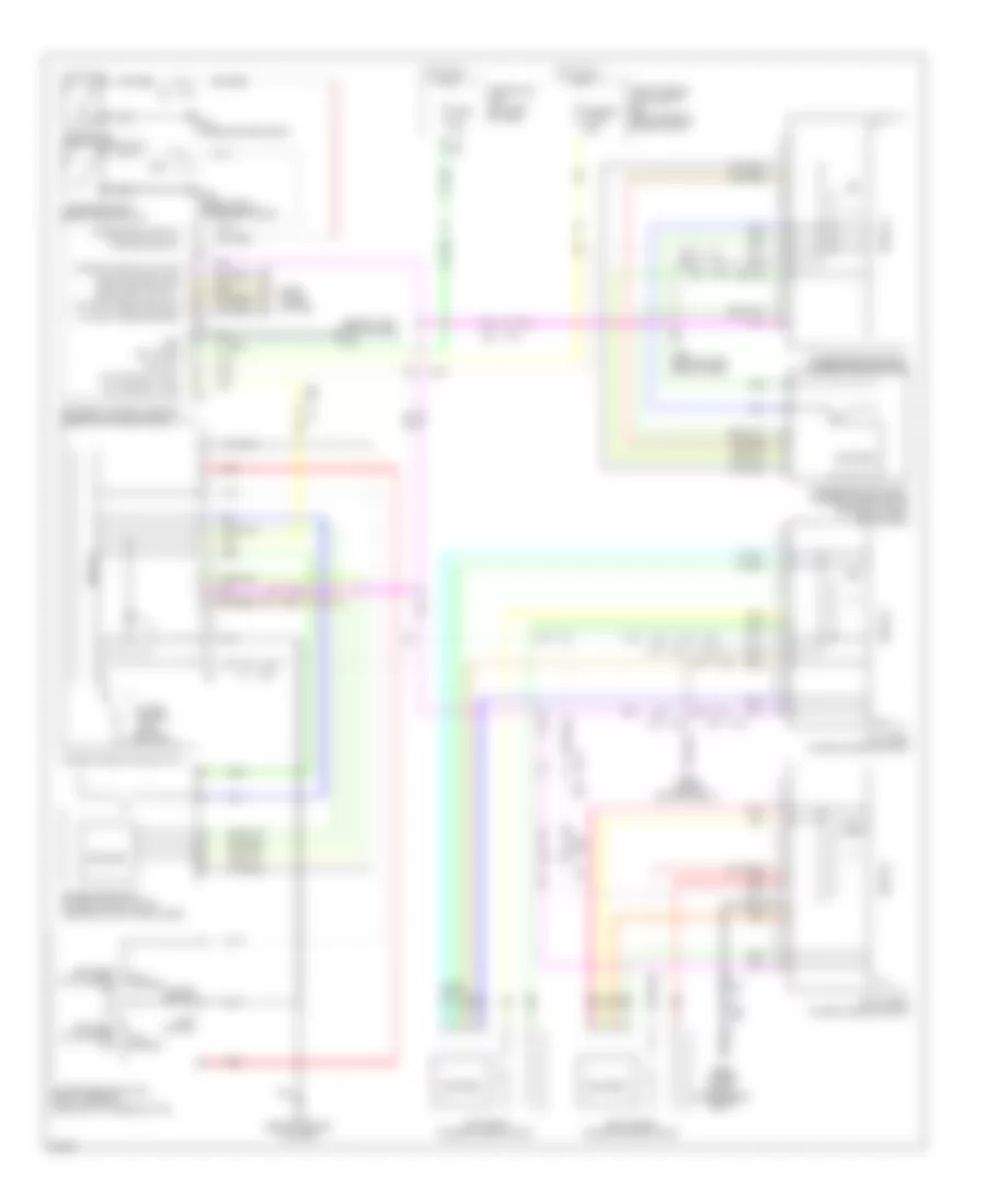 Power Windows Wiring Diagram for Infiniti QX56 2011