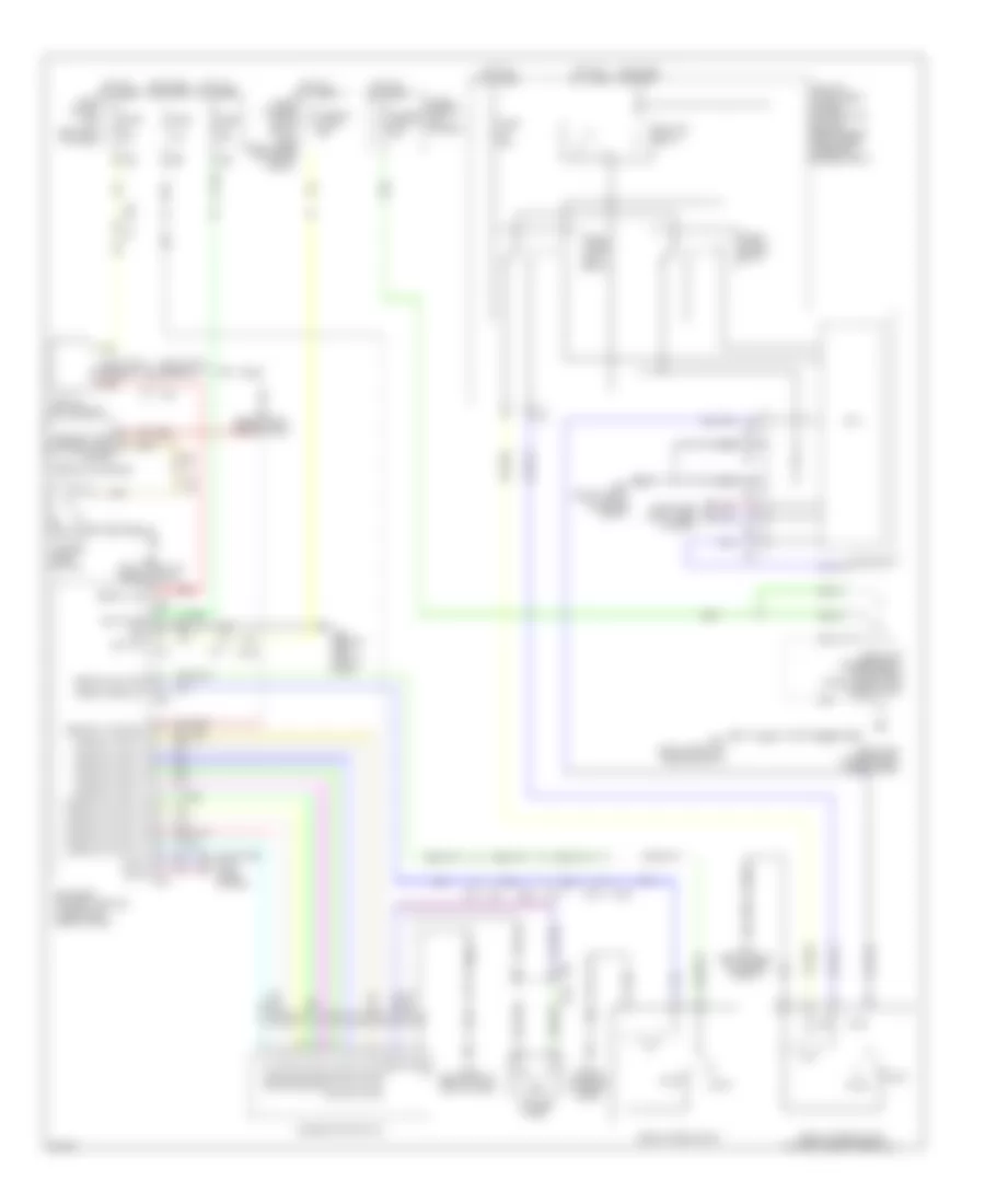 Wiper Washer Wiring Diagram for Infiniti QX56 2011