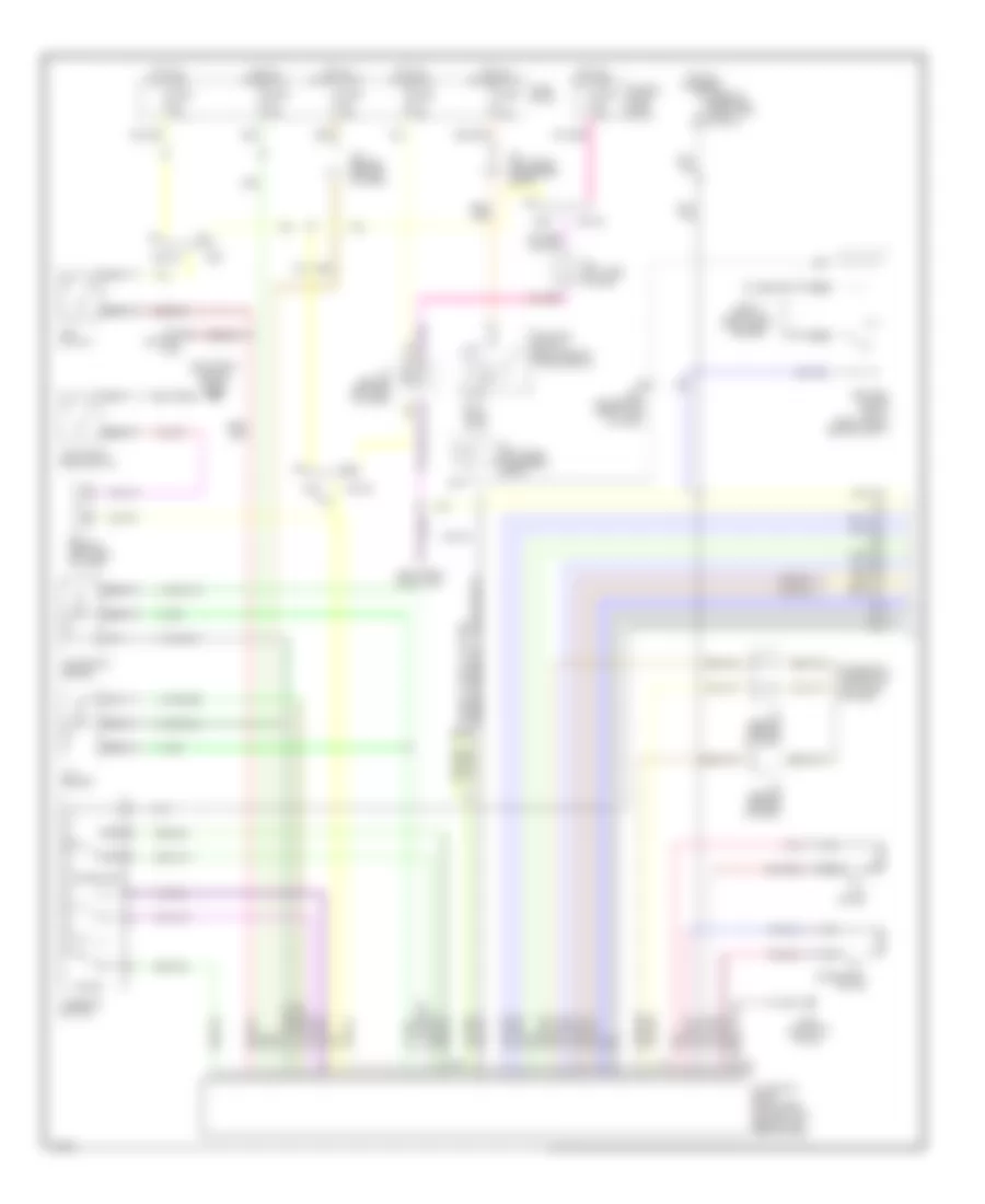 Memory System Wiring Diagrams 1 of 2 for Infiniti Q45 1991