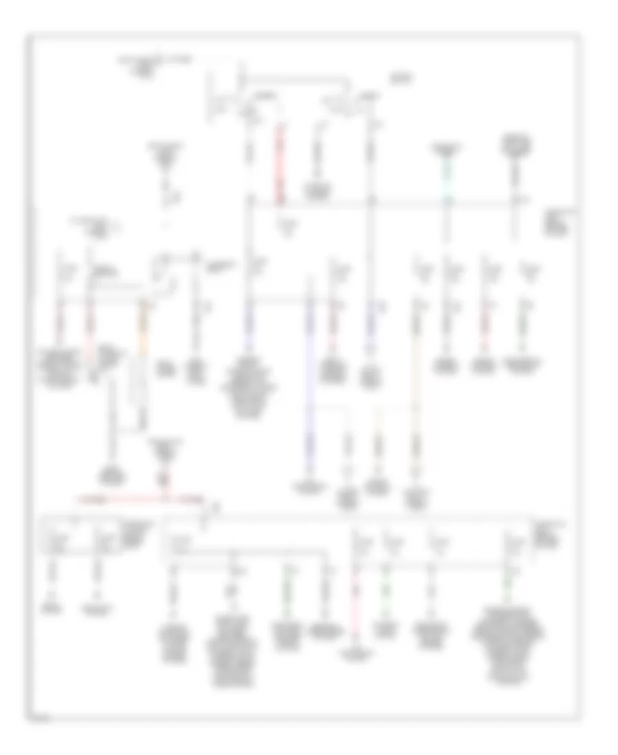 Power Distribution Wiring Diagram (2 of 3) for Infiniti Q45 2005