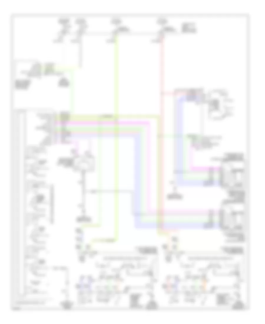 Power Windows Wiring Diagram for Infiniti Q45 2005