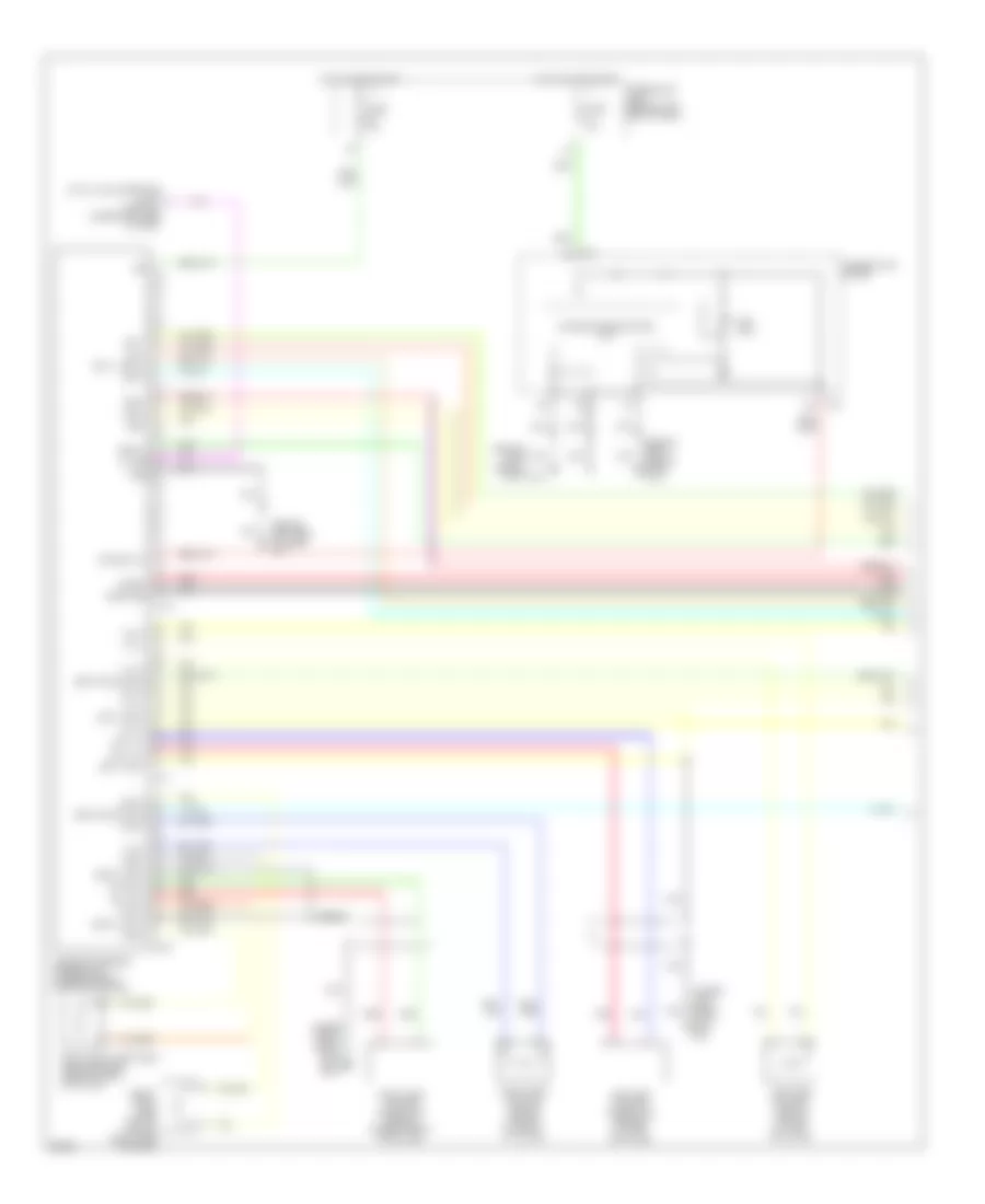Supplemental Restraints Wiring Diagram 1 of 2 for Infiniti Q45 2005