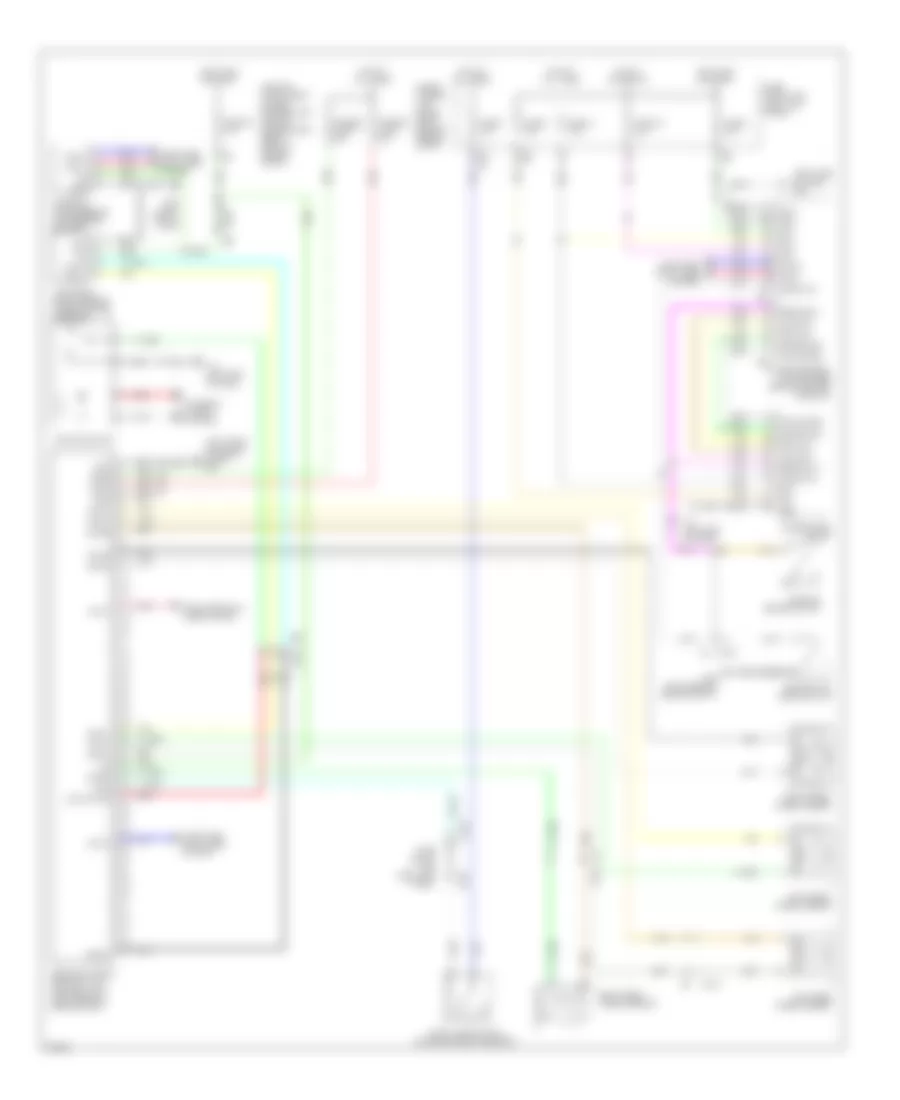 Anti lock Brakes Wiring Diagram for Infiniti EX35 2012