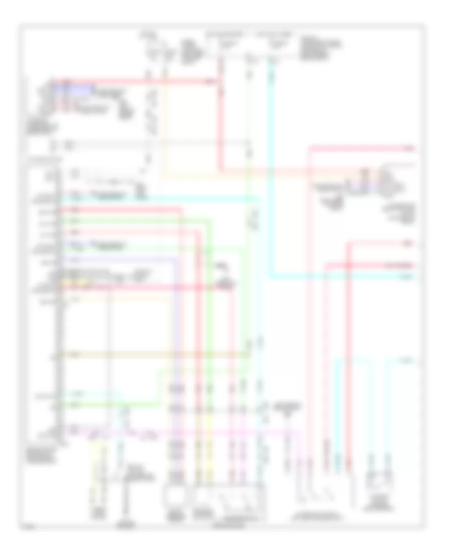 Intelligent Cruise Control Wiring Diagram (1 of 2) for Infiniti EX35 2012