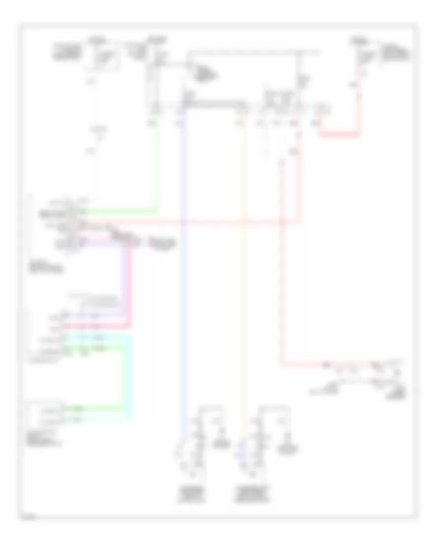 Defoggers Wiring Diagram for Infiniti EX35 2012