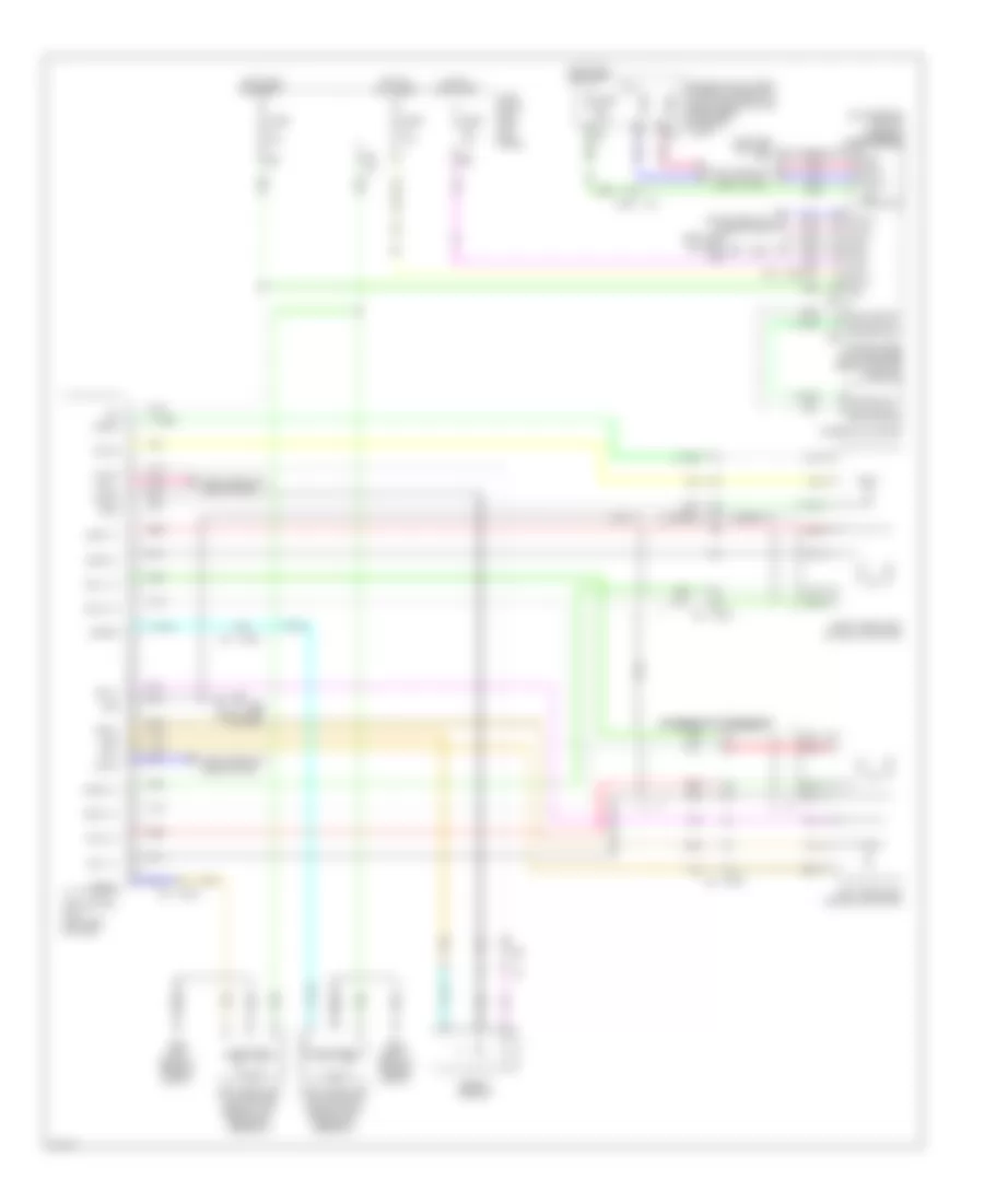 Adaptive Front Lighting Wiring Diagram for Infiniti EX35 2012